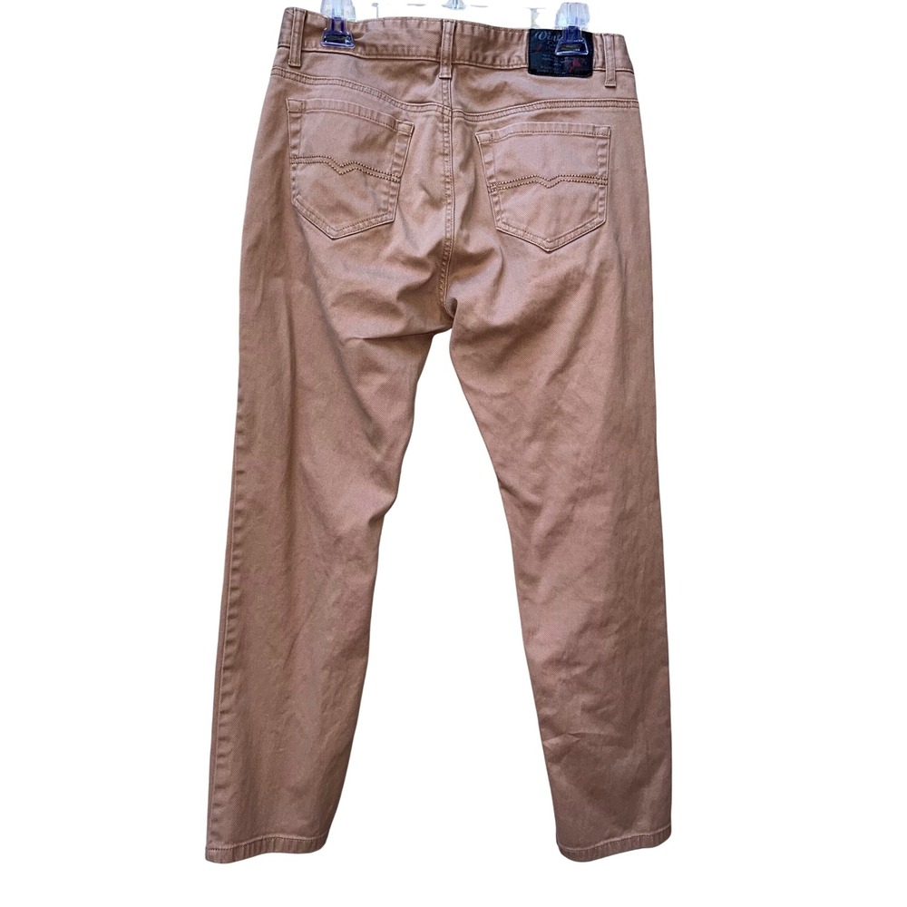 Vintage Genes 1891 Mens Slim Fit Tan Brown Stretch Denim Twill Pants 32x30m EUC - Picture 3 of 9